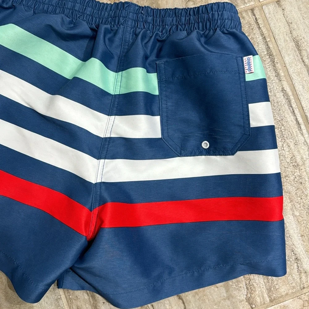 Chubbies Men’s Striped Swim Trunks Size Large